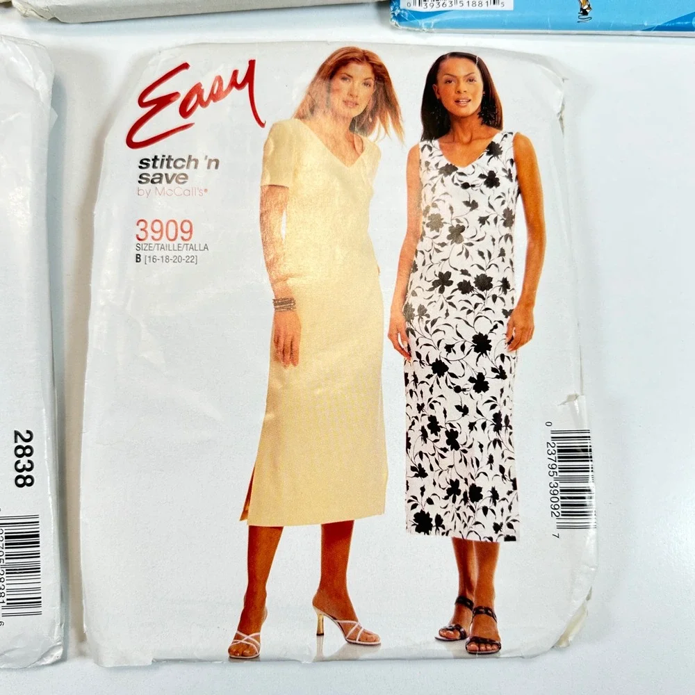 VTG Lot of 14 Sewing Patterns McCalls Simplicity New Look Dress Bridal Maxi 90s - Picture 6 of 9